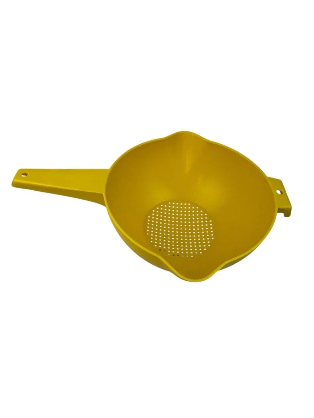 Vintage Tupperware Yellow Strainer Colander Vintage with Handle 1523-7 LARGE